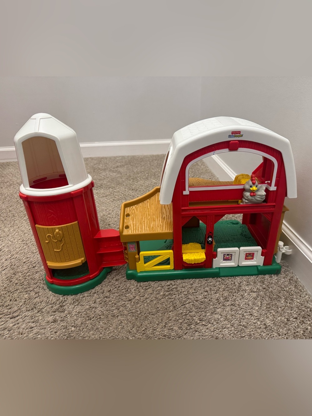 Fisher Price Little People Animal Sounds (Tested/Works) Barn Farm Playset 2005